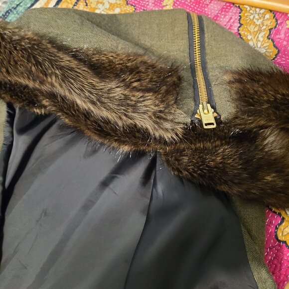 Smythe wool blend jacket with faux fur - Picture 8 of 13